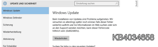 Kurz Erklärt Probleme Mit Windows Update Kb4034658 Webwork